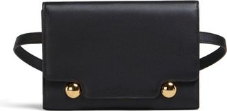 Marni Trunkaroo leather belt bag - women - Brass/Calf Leather/Lamb Skin - OS - Black