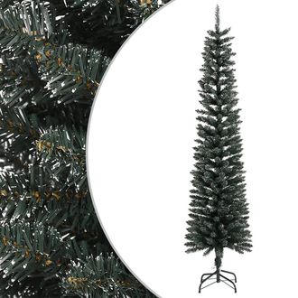 vidaXL Rbol Navidad Artificial Estrecho Con Soporte Pvc Verde 240 Cm Vidaxl