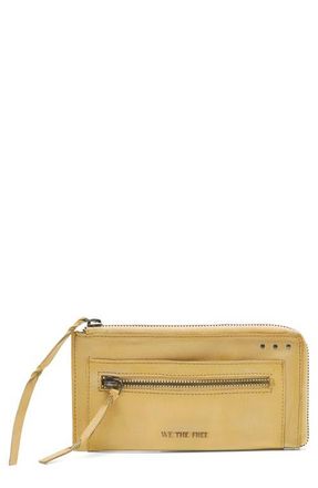 Free People We the Free Emerson Leather Wallet in Butter Yellow at Nordstrom