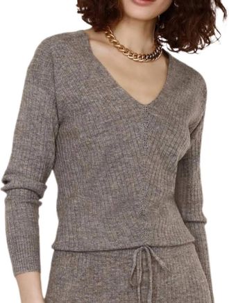 Heartloom Aston Sweater In Taupe