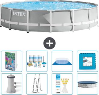 Intex Piscina Prism Frame Redonda - 457x107 Cm - 9-piezas S536