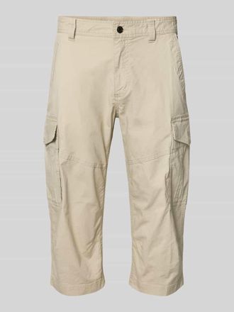 s.Oliver Black Label Relaxed Fit Cargoshorts aus Baumwoll-Mix in Camel, Gr&ouml;&szlig;e 31