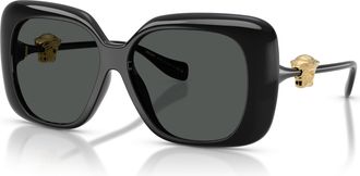 Versace Grey Square Ladies Sunglasses VE4499U GB1/87 57