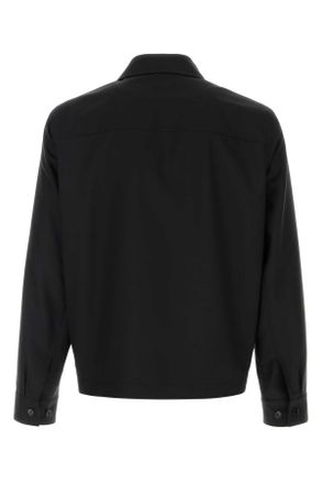 Burberry Black Wool Giacche E Gilet Jacket