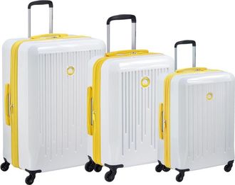 DELSEY Paris Christine 3-Piece Hardside Expandable Suitcase Set in White/yellow at Nordstrom