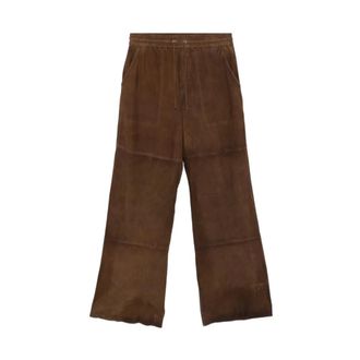 P.A.R.O.S.H. Wide Trousers, female, Brown, Size: S Pantalone