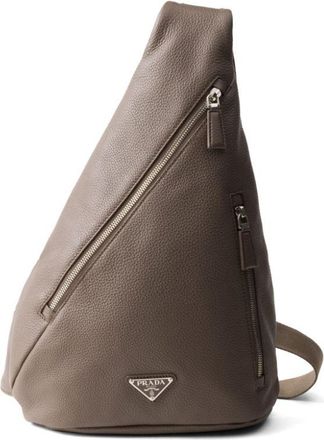 Prada Borsa a spalla Cross - Grigio