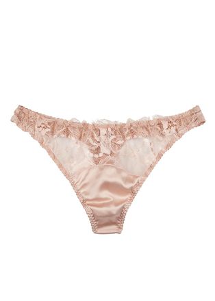Fleur Of England Fleur OF England Signature Silk-blend Thong - M