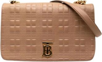 Burberry Pre-owned Shoulder Bags, female, Brown, Size: ONE SIZE Pre-owned Leather Crossbody Bag