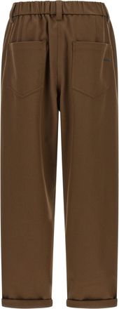 Brunello Cucinelli Womens Brown Cotton Casual Pants