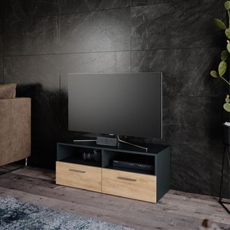 Vicco Mueble Bajo Para Tv Diego, Antracita, 95 X 38 Cm