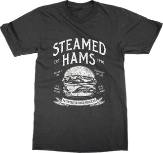 Generic Steamed Hams Burger Joint T-Shirt (Black, L)