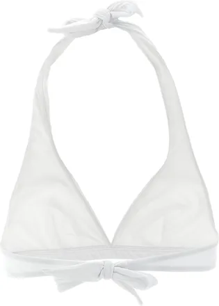 Brunello Cucinelli Monile-Trimmed Technical Jersey Bikini Top - White