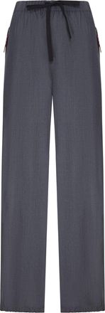 Prada WOOL AND MOHAIR SPORTS TROUSERS - Prada - Woman