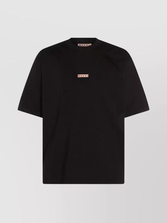 Marni cotton logo-patch relaxed-fit t-shirt