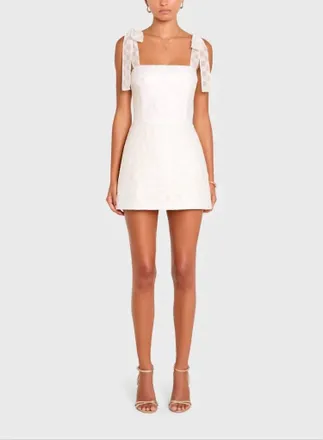 Amanda Uprichard Keenan Skort Romper In White