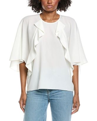 Frame Denim Ruffle Blouse