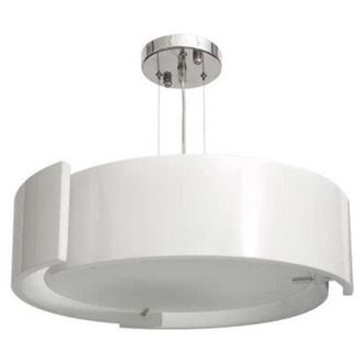Fabrilamp Colgante Oslo 8xe27 Al.reg.xd.93cm Blanco/cromo