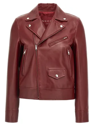 Gucci Leather Biker Jacket