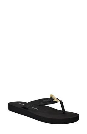 Tommy Hilfiger Crelina Thong Sandal in Black at Nordstrom Rack, Size 11