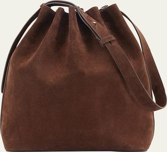 Aesther Ekme Marin Calfskin Suede Large Bucket Bag