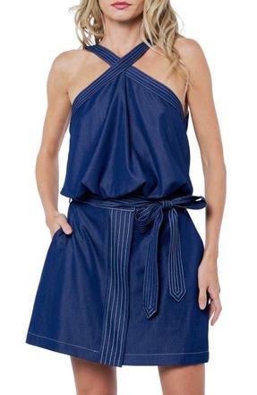 Ciebon Zenia Sleeveless Top in Medium Blue at Nordstrom, Size Small