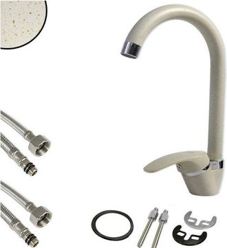 Trade Shop Trade Shop - Miscelatore Canna Alta Avena Esy52943 Doppio Foro Monocomando Rubinetteria