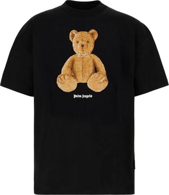 Palm Angels Bear Graphic T-Shirt - Heren - T-shirts - Zwart - M - Katoen - Tops
