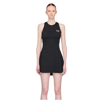 Yohji Yamamoto Climacool Wow Jurk in Zwart - Dames - Korte kleedjes - Zwart - L - Kleedjes