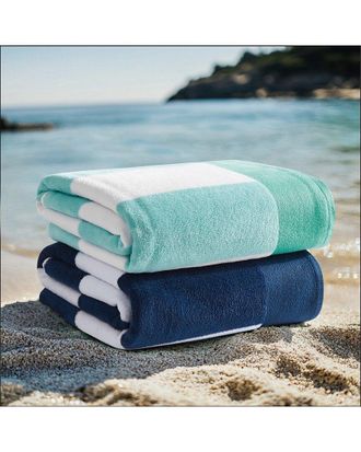 Oceanfront Resort Set Of 2 Cabana Stripe Beach Towels
