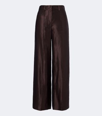 Joseph Jnane linen and silk wide-leg pants