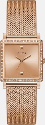 Guess Rose Gold-Tone Mesh Analog Watch