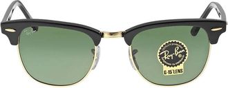 Ray-Ban Clubmaster Classic Green Unisex Sunglasses RB3016 W0365 49