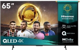 Hisense Tv Qled 65 Hisense 65e7q Pro 4k Uhd 144hz Negro Smart Tv Dolby Atmos