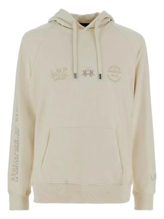 La Martina Buck drawstring hoodie - Neutrals