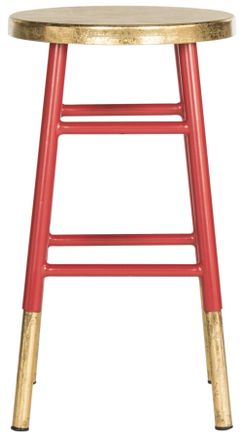 Safavieh Taburete de cocina en hierro dorado