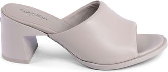 Calvin Klein Blokhak Leren Mules