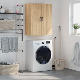 vidaXL Armario De Pared Roble Sonoma 69,5x34x90 Cm Vidaxl