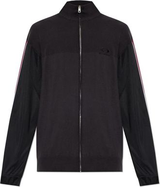 Balenciaga Logo Sweatshirt - Heren - Vesten met rits - Zwart - L - Katoen - Hoodies & sweatvesten