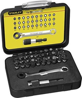 Stanley Confezione di inserti per avvitare Expert Pro 1/4 25mm con mini chiave a cricchetto - 32 pezzi