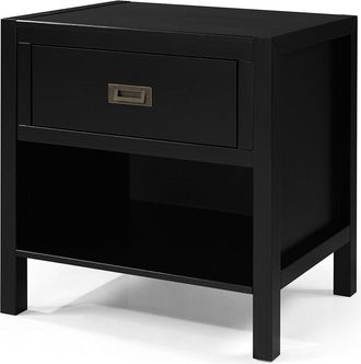Hewson Lydia 1-Drawer Classic Solid Wood Nightstand