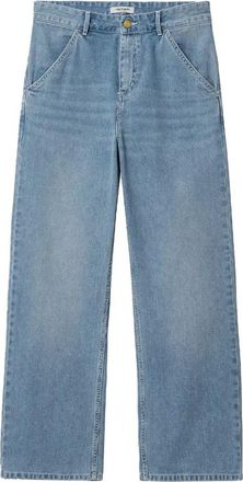 Carhartt Work in Progress Blue Light True Loose Fit Denim Broek - Dames - Loose Fit Jeans - Blauw - W29 - Denim - Jeans