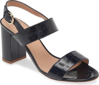 L.k. Bennett Raya Slingback Sandal in Navy at Nordstrom Rack, Size 5Us / 36Eu