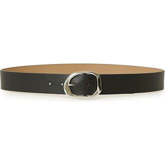 B-Low The Belt Edmond Mini Leather Belt in Black Silver at Nordstrom, Size X-Large