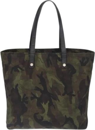 Prada Pre-owned Tote Bags, female, Multicolor, Size: ONE SIZE Pre-owned Vintage Nylon Tote Bag