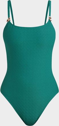 La Blanca Textured Tides Lingerie One-Piece Swimsuit