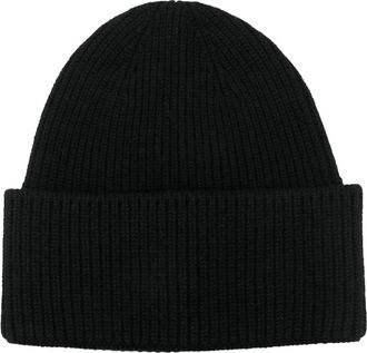 Destin knitted beanie hat - unisex - Virgin Wool/Cashmere - One Size - Black