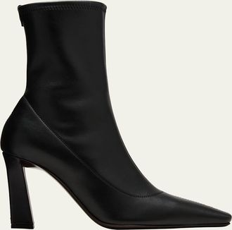 Giuseppe Zanotti Barbaro Stretch Leather Ankle Booties