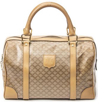 Celine Pre-owned Womens Vintage Small Boston Handbag - Beige - One Size