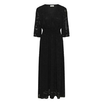 Cream Maxi Jurken - Dames - Maxi kleedjes - Zwart - M - Kleedjes